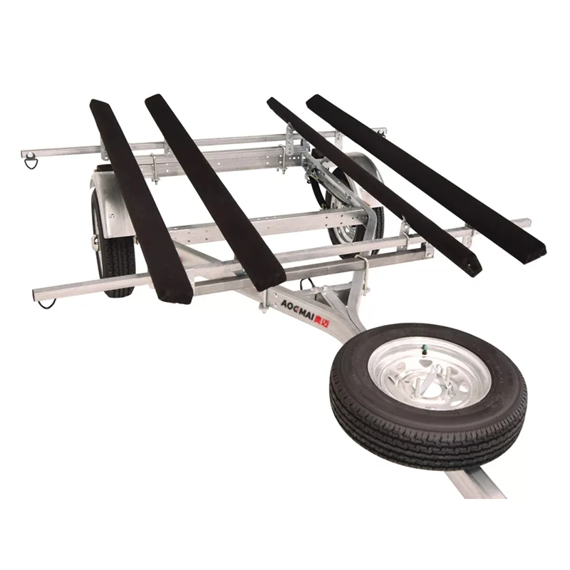 

AOMAI Semi Cargo Trolley Inflatable Kit Kayak & Watercraft Dolly Boat Wood Boat Trailer