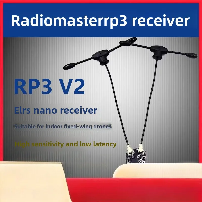 

Приемник Radiomaster RP3 V2 ELRS3.0 FPV Drone Voyage Высокая чувствительность, низкая задержка, высокая скорость освежения Двойная антенна Приемные аксессуары