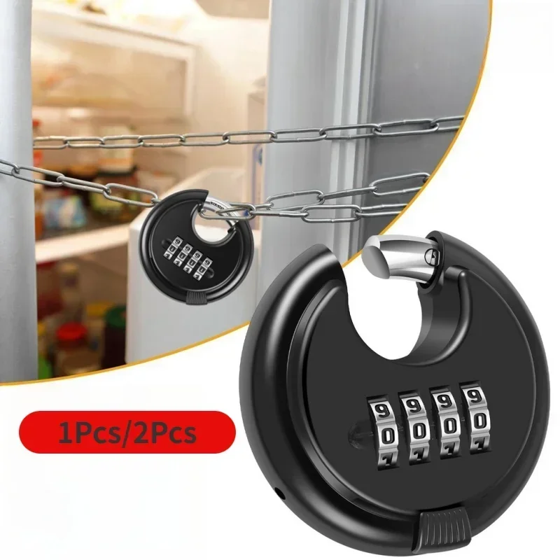 70mm waterproof package locker 4 digit lock waterproof combination rust-proof discus lock Outdoor anti-theft combination padlock