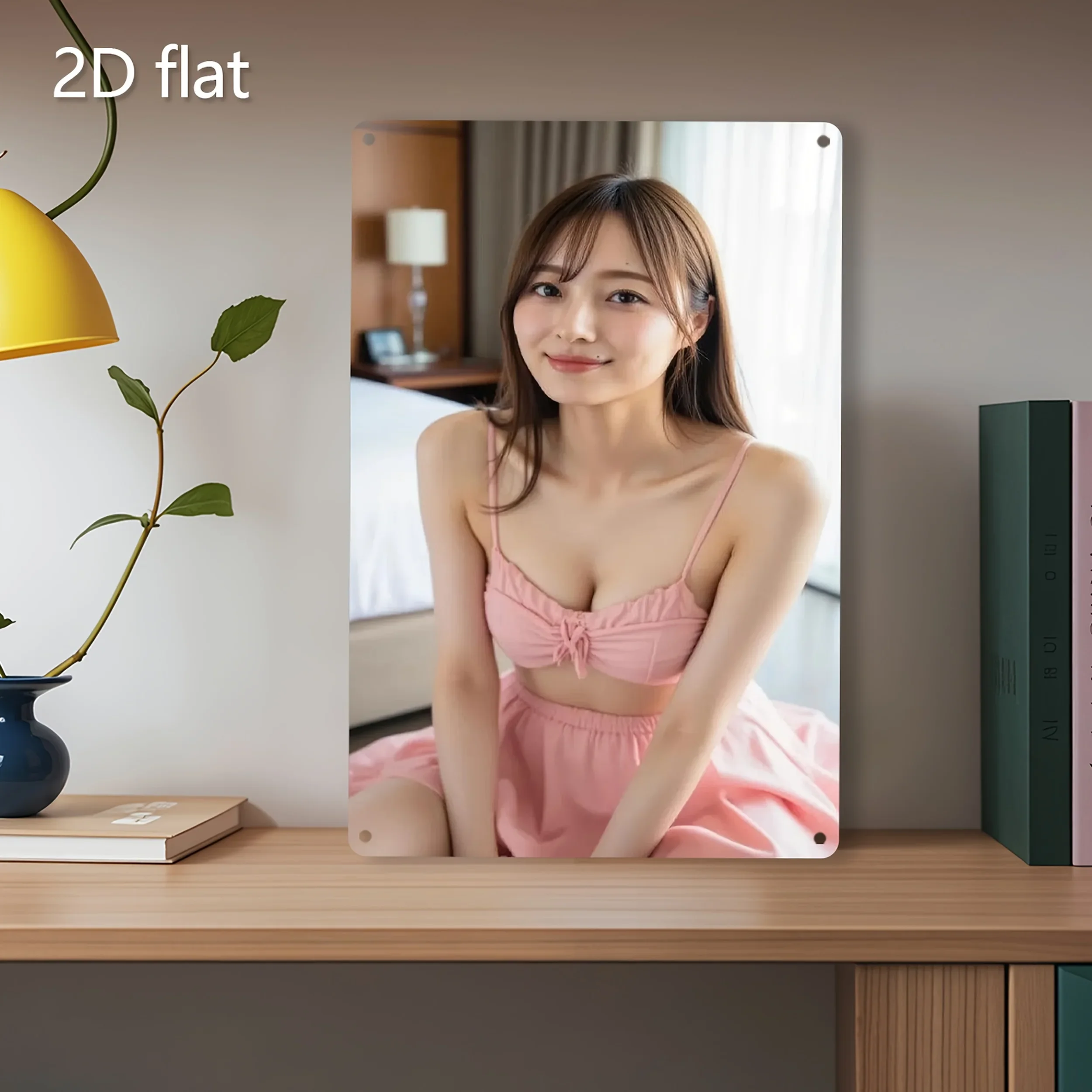 الوردي الأزهار المعدنية جدار الفن خمر تين تسجيل ديكور حديقة المنزل