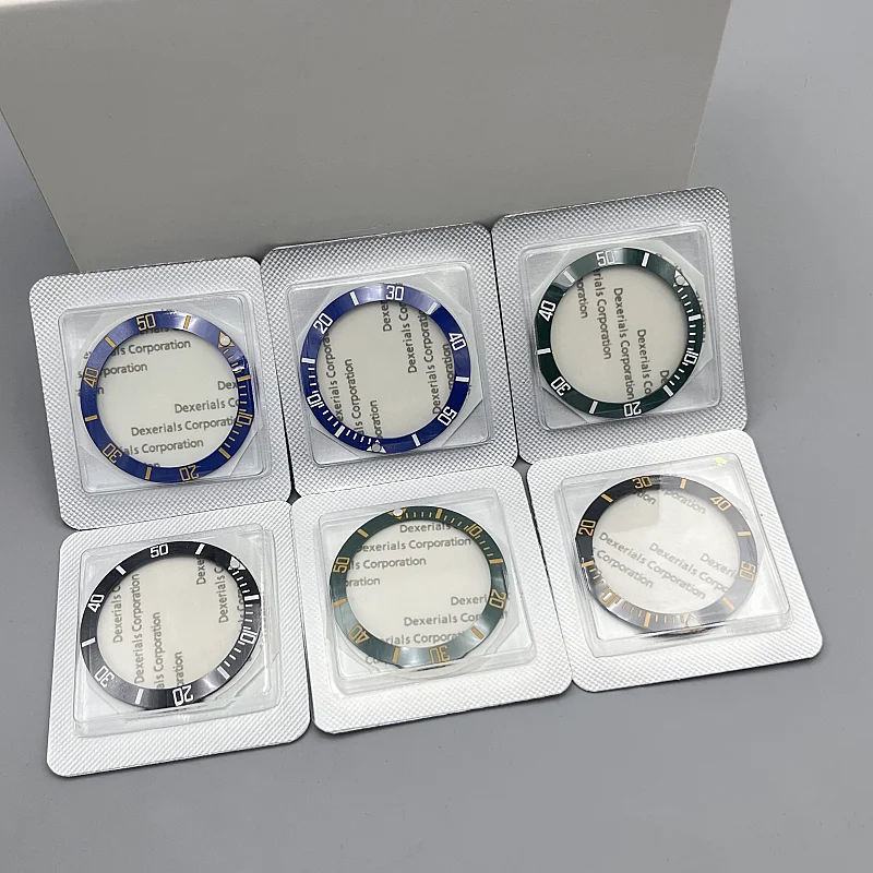 38 mm * 30,6 mm Uhrenlünetteneinsatz, Keramik-Modifikation, Ersatzteil, passend für 40 mm Automatik-GMT-SUB-SKX-007, Reparaturzubehör, Gehäusering – Detail 1