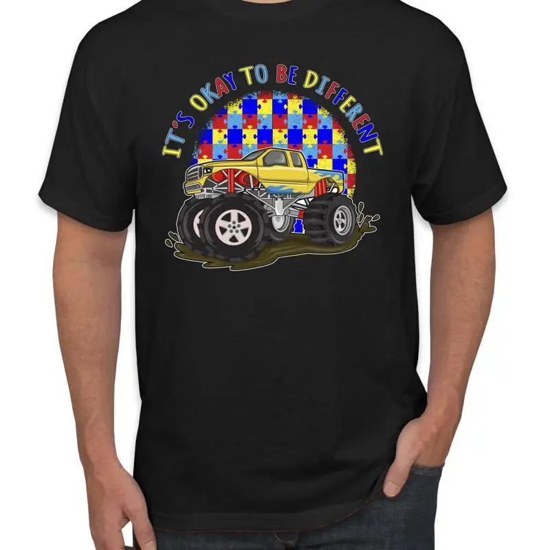 

Мужская футболка It's Okay to Be Different Truck Autism Awarness
