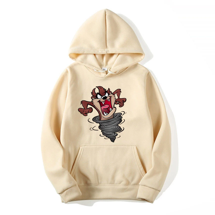 Taz-Mania Autumn/Winter Men's Cartoon New Casual Sports Hoodie Women's Street Fashion Couple Hoodie