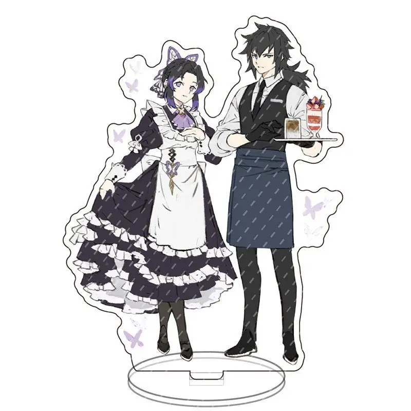 

Demon Slayer Acrylic Stand Figure Tokitou Muichirou Tomioka Giyuu Anime Peripheral Fashion Exquisite Kimono Modeling Ornament