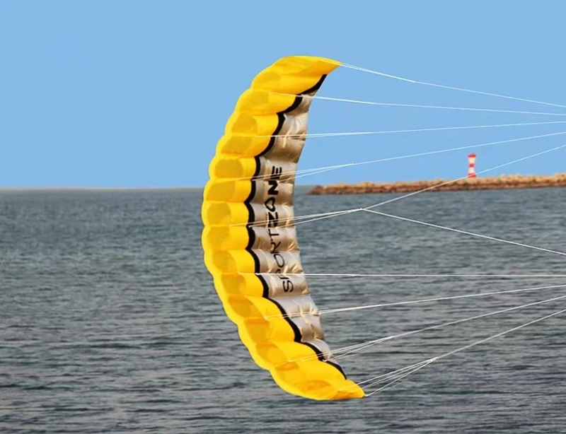 free shipping dual Line Stunt flying power Kite rainbow large soft kites for adults kitesurfing factory steering wheel set eagle