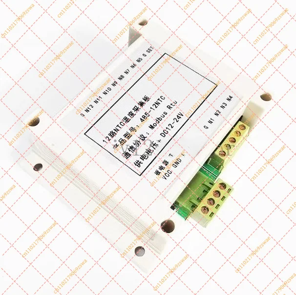 Industrial Automation: 12-Channel RS485 Modbus RTU Temperature Transmitter for 10K NTC Thermistor