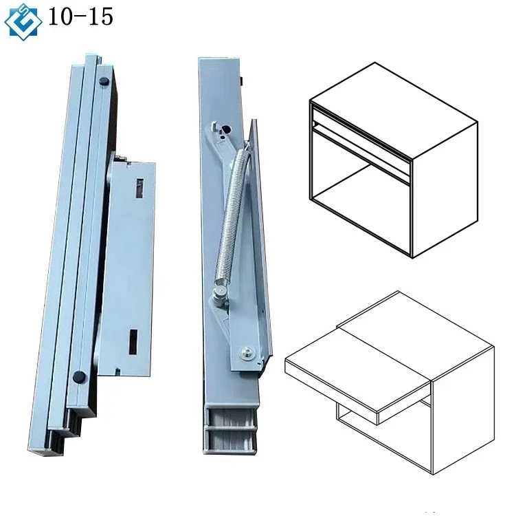 Smart Furniture Hidden Cabinet Slide Extension Slide Accessories Drawer Transformation Table Countertop Lifting Track Mechanism