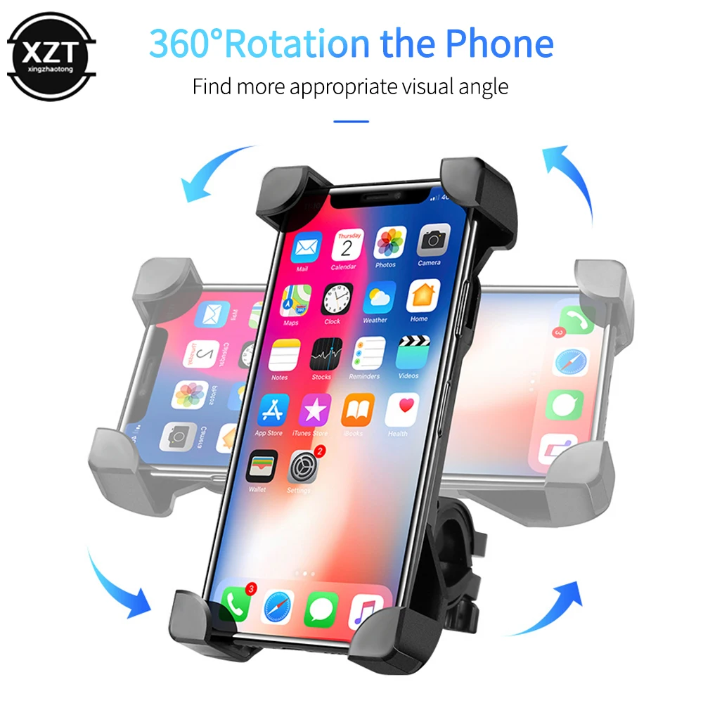 HOT 360 Degree Rotation Bicycle Mobile Phone Holder Universal Bike Electric Motorcycle Mountain Bike Navigator Bracket
