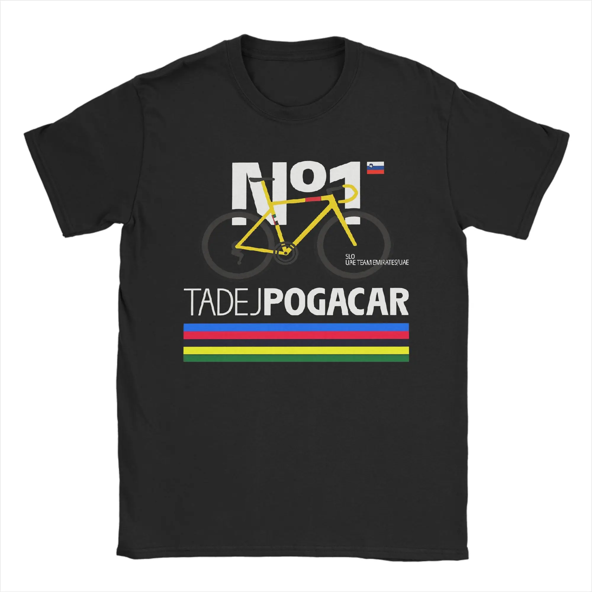 King TADEJ POGACAR  Cotton T-Shirt For Men Summer  Y2K Retro T Shirts O Neck Harajuku Tees Oversized Pattern Tops