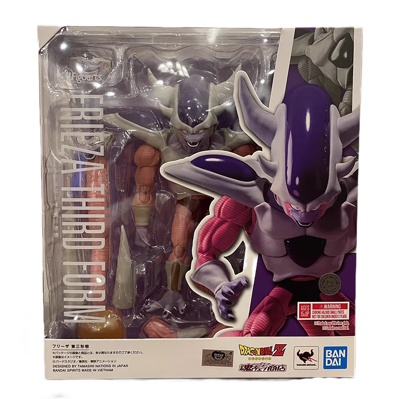 Original Genuine S.H.Figuarts DRAGON BALL Z FRIEZA THIRD FORM Bandai Anime Model Toys Action Figure Gifts Collectible Ornaments