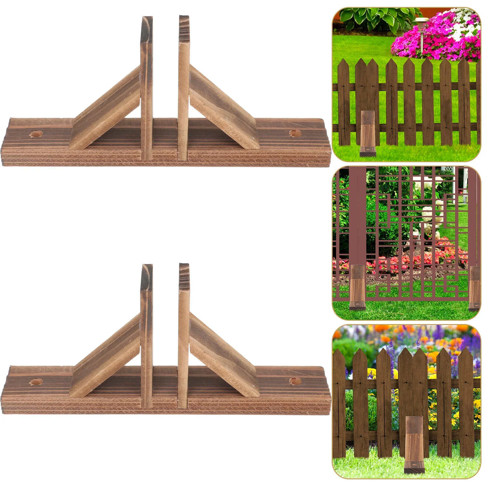 Fence Fixed Support Bracket Lawn Preserve Pet Plant Stand Base Outdoor Garden Extender Privacy Shelter Fence Base