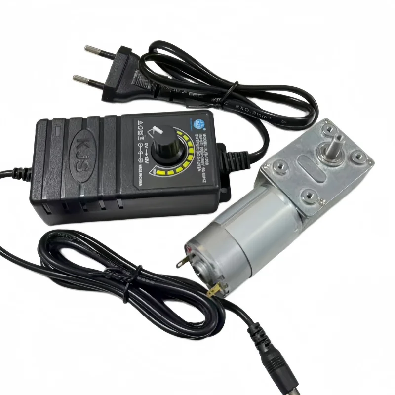 12V/24V turbine gear direct current speed reduction motor, capable of forward and reverse rotation with high torque of 4632-395