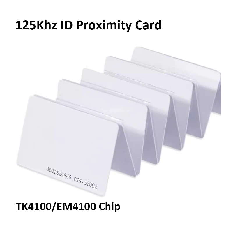 10pcs Access Control Card RFID Card 125KHz EM4100 TK4100 Smart Proximity Card RFID Tag Key for Access control Key Free Shipping