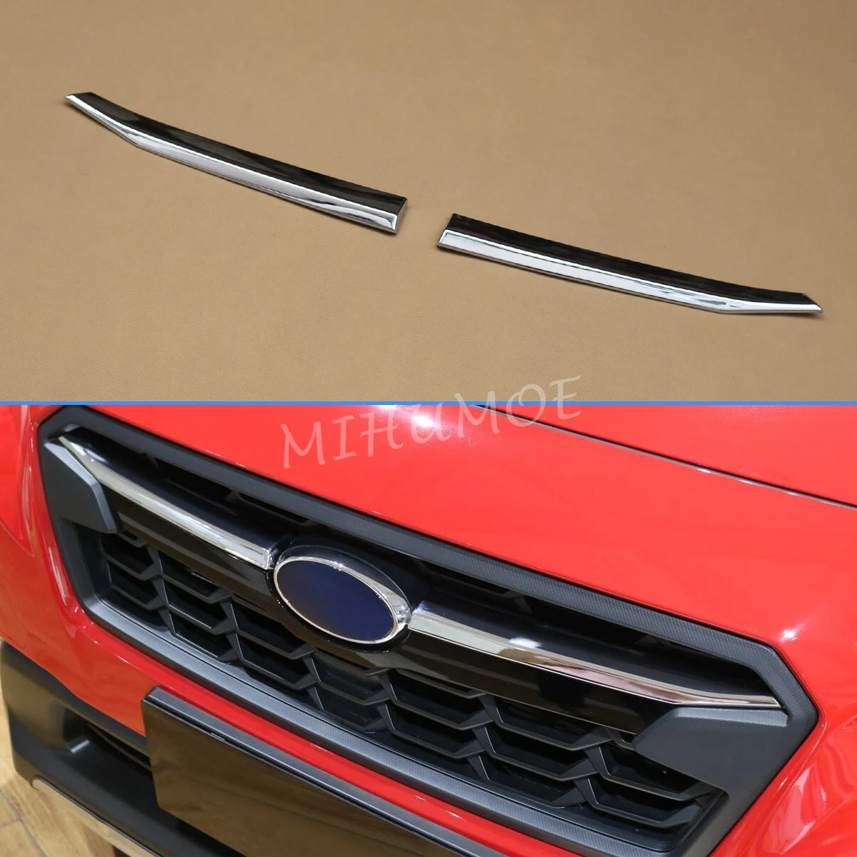 

Хромированная накладка на решетку передней решетки для Subaru Crosstrek XV 2018 2019 2020, аксессуары