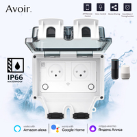 Avoir IP66 Outdoor Waterproof Socket Israel Plug Tuya Smart Home Appliance Wifi Wireless Control Power Outlet Usb Charger Port