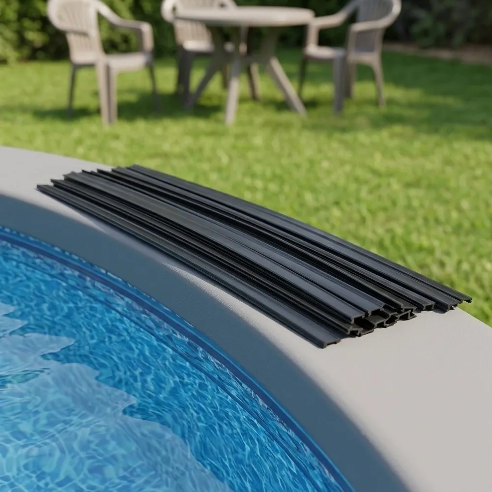 Flat Coping Strips for Above Ground Pools Used with For Overlap Pool Liners to Secure for liner Edges Without Damage