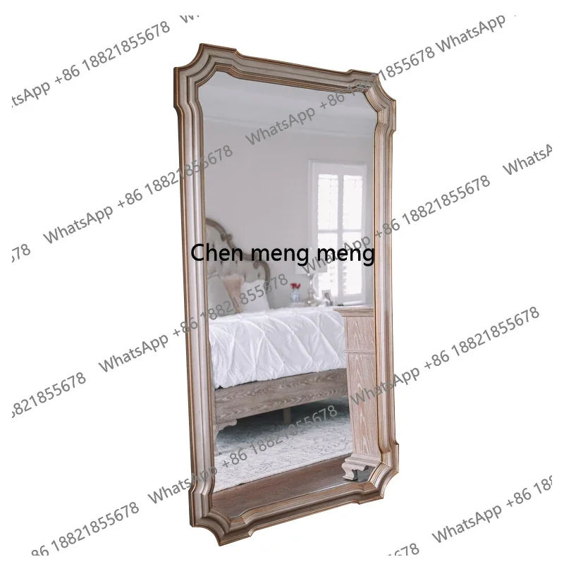 Large Full-Length Mirror for Living Room, Cloakroom, Home Use, Customizable European and American French Style 5