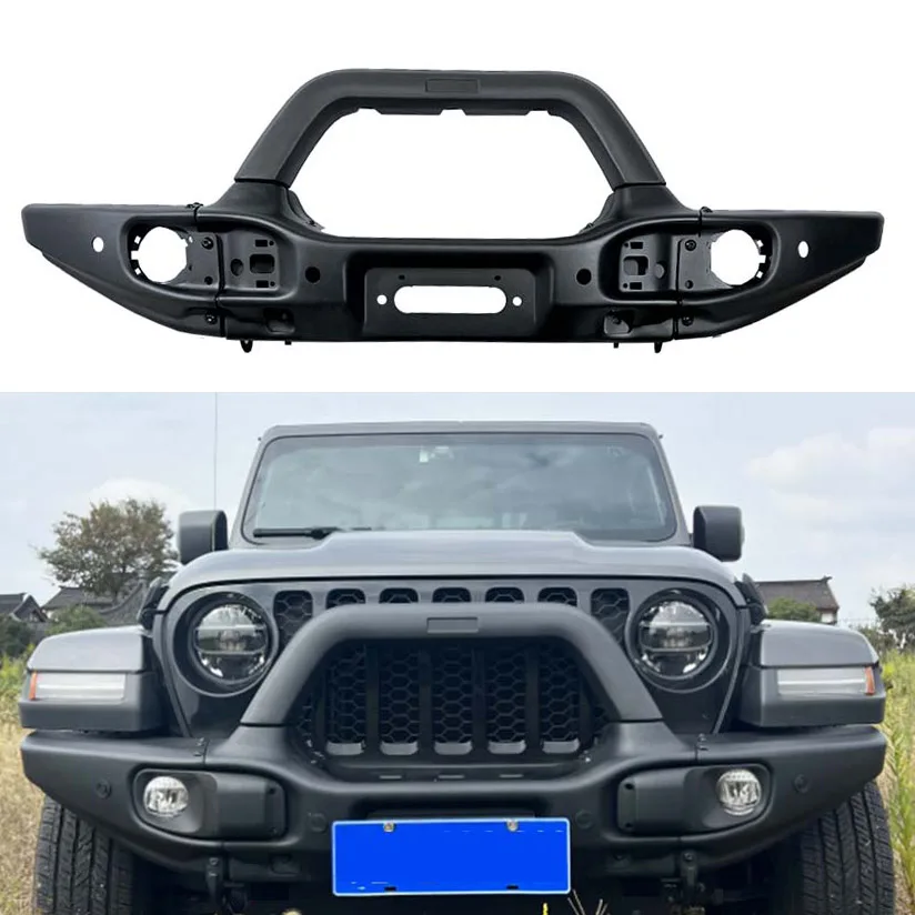 

Auto Accessories A EV Front Bumper JeepS Wra Ngler JL JT 2018+ Carbon Steel Front Bumper