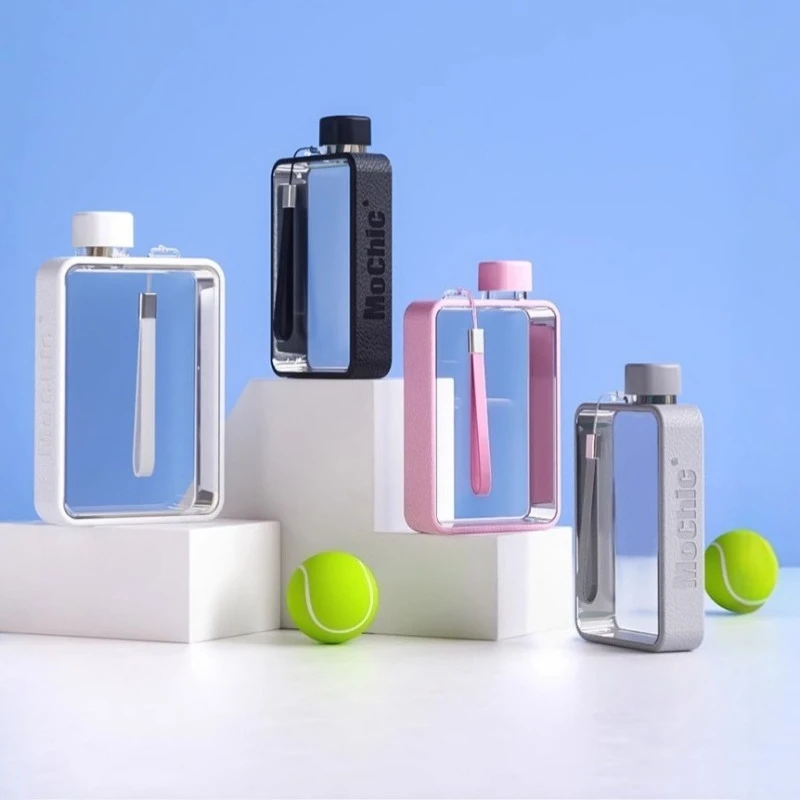 

Материал тритана, уличная портативная квадратная пластиковая чашка для воды, летняя спортивная бутылка для воды, модный стиль, горшок для холодной воды