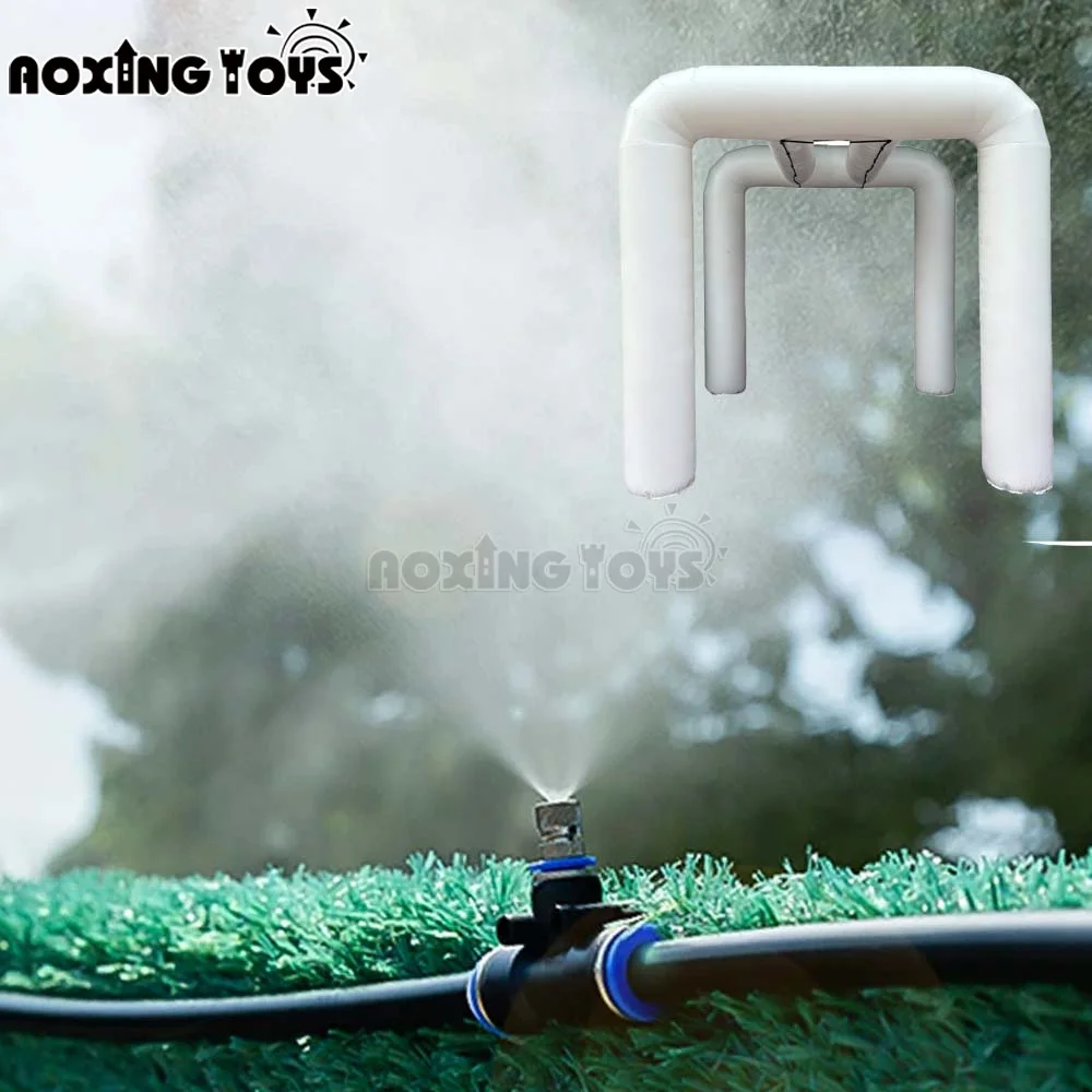 9.8FT/3M Custom Inflatable Misting Arch for Marathon, Water Spray Cooling Tent Gate for Carnival & Outdoor Sports Events