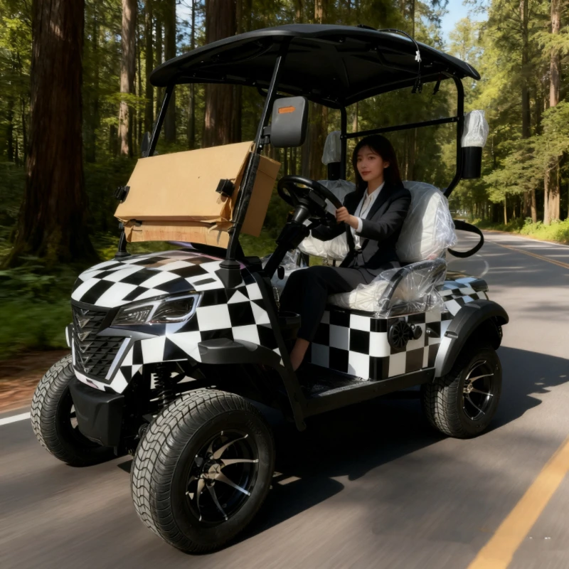 عربة جولف رائعة عالية السرعة 4WD 72V 63km/h، ألوان وأنماط متعددة 2025 عربة جولف موديل جديد #6