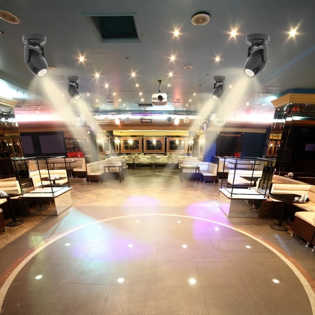 85-265V RGB oświetlenie sceniczne LED 360 stopni regulowany KTV Bar wesele przyjęcie lampa ciemna noc Disco reflektor projektor