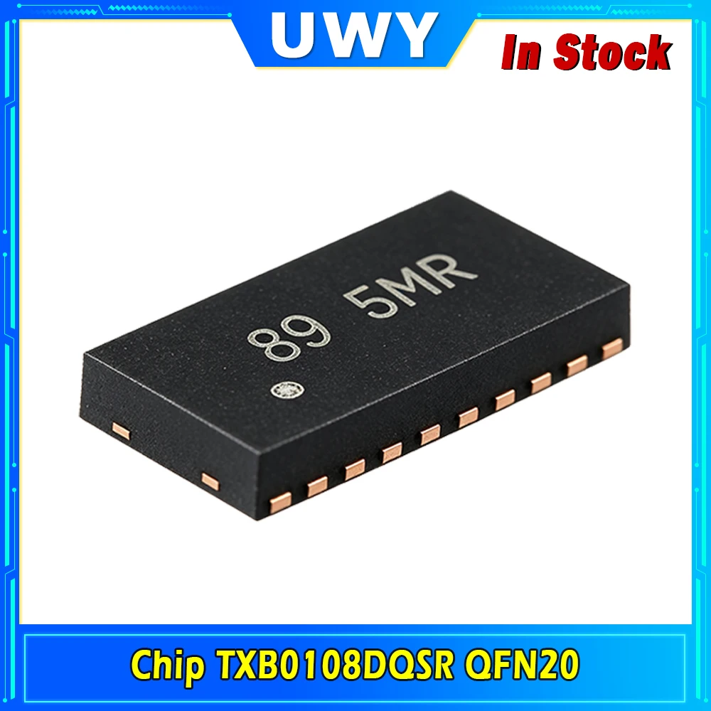 TXB0108DQSR QFN20 8‑Bit Bidirectional Voltage Level Translator IC Chip Low Power High‑Speed Signal Conversion