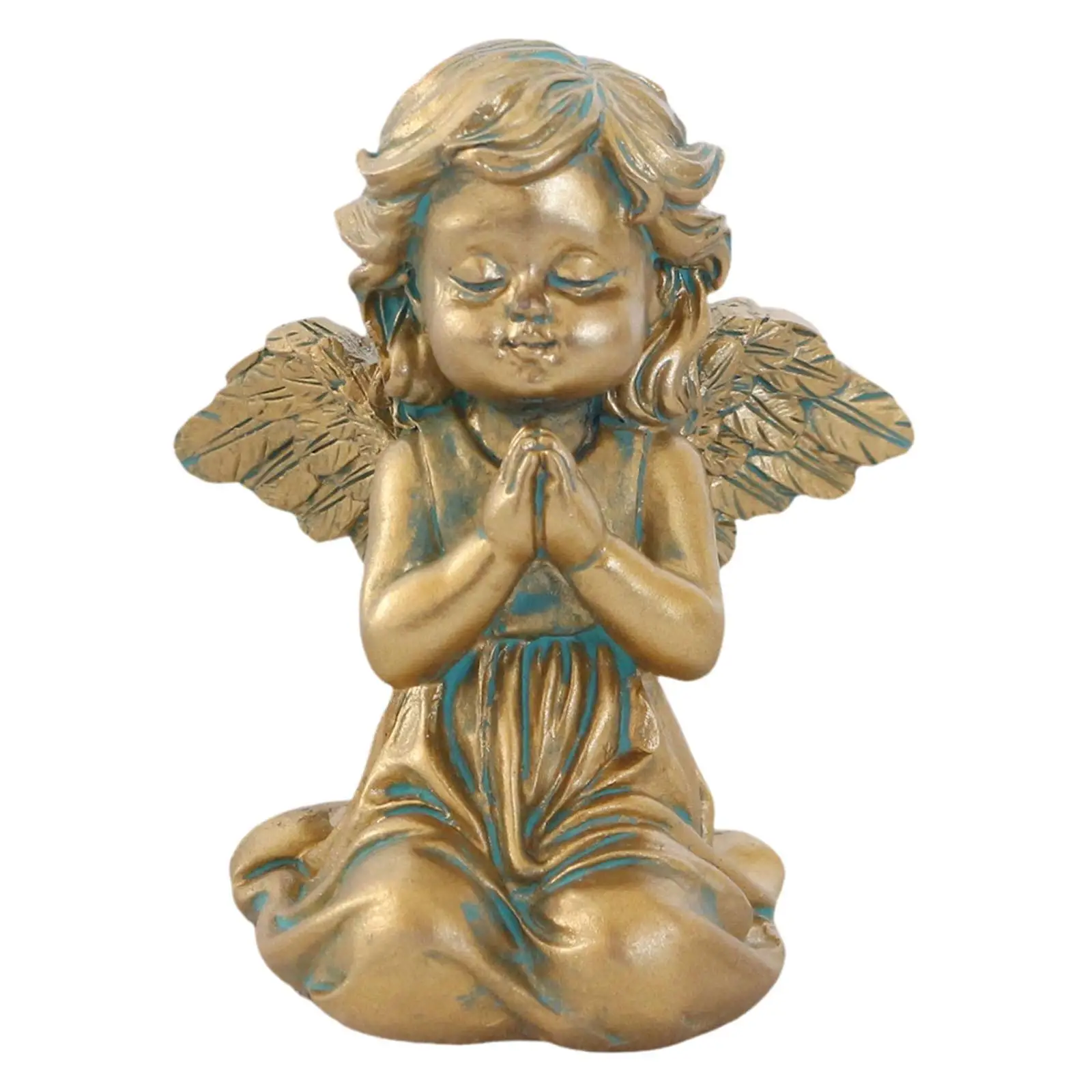 Angel Statue Accessories Multipurpose DIY Gift Resin Sculpture Landscape