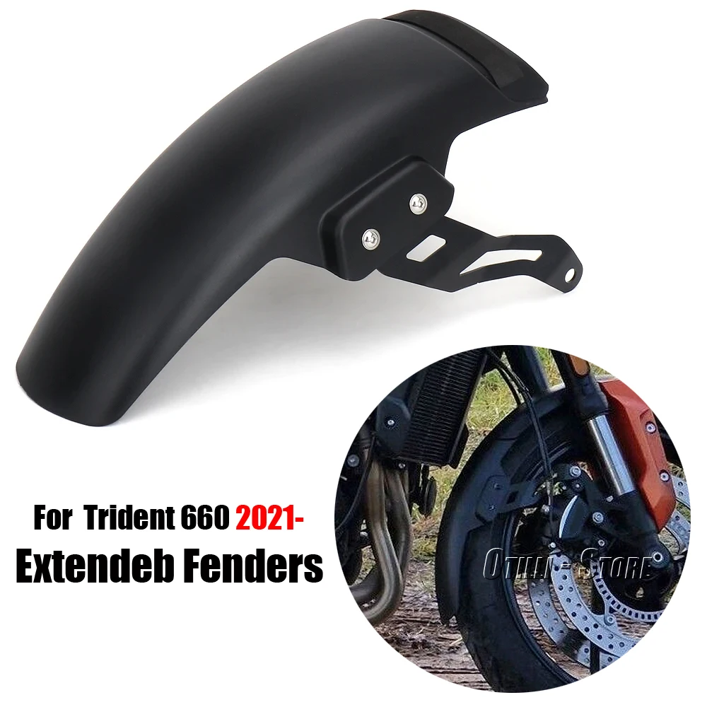 

For Trident660 Trident 660 trident TRIDENT 660 2021-2024 New Motorcycle Accessories Front Mudguard Fender Extender Extension Kit