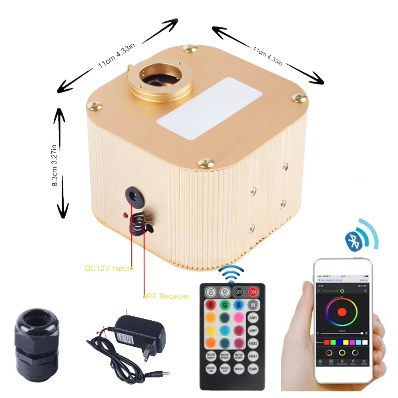 White 16W Light Engine with Bluetooth APP control Music Control RF Remote for Use