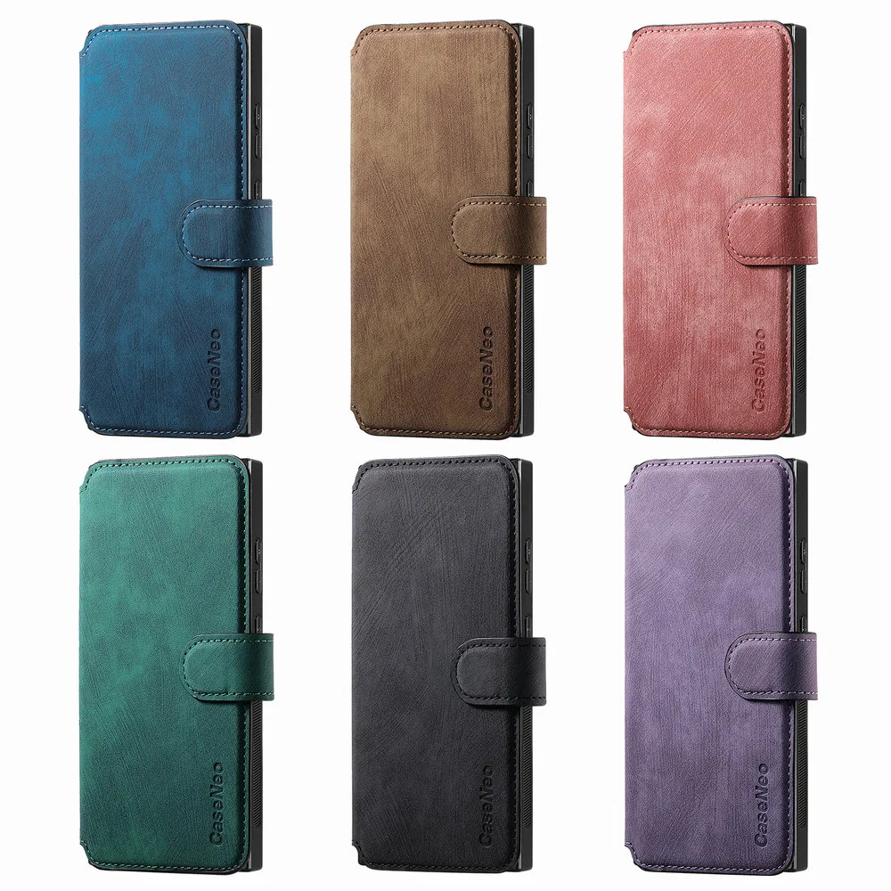 Etui Portfel Skórzane 2w1 Odłączane do Samsung Galaxy S26 S25 S24 S23 Ultra 5G, Pokrowiec do Galaxy S26 FE S25 Edge S24 S22 Plus — zdjęcie produktu 6