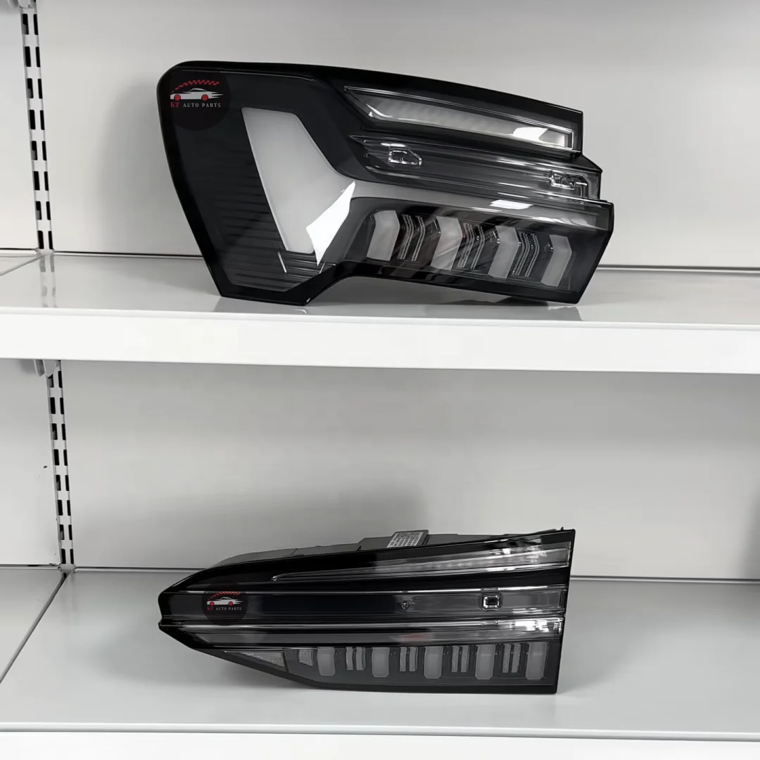 For Audi S6 A6 C8 2019-2025 Clear Black Taillight Set OEM Core Hand-Made Venom Style Custom LED Tail Light