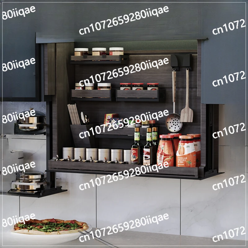 

Electric Intelligent Touch Control Pull-down Automatic Seasoning Basket Kitchen Hanging Cabinet Vertical Lifting Basket