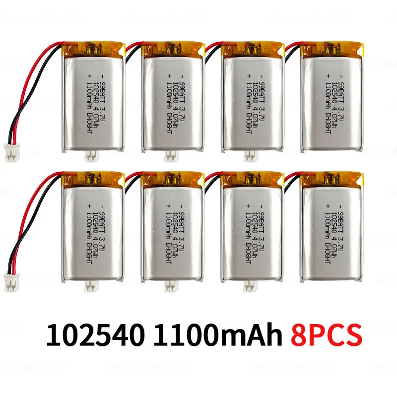 Li-Po 1100mAh 3,7V Li-Akku 102540 Lipo-Polymer Li-Ionen-Batterien für Logger, Schönheitsgeräte, Elektronische Produkte, Wiederaufladbar