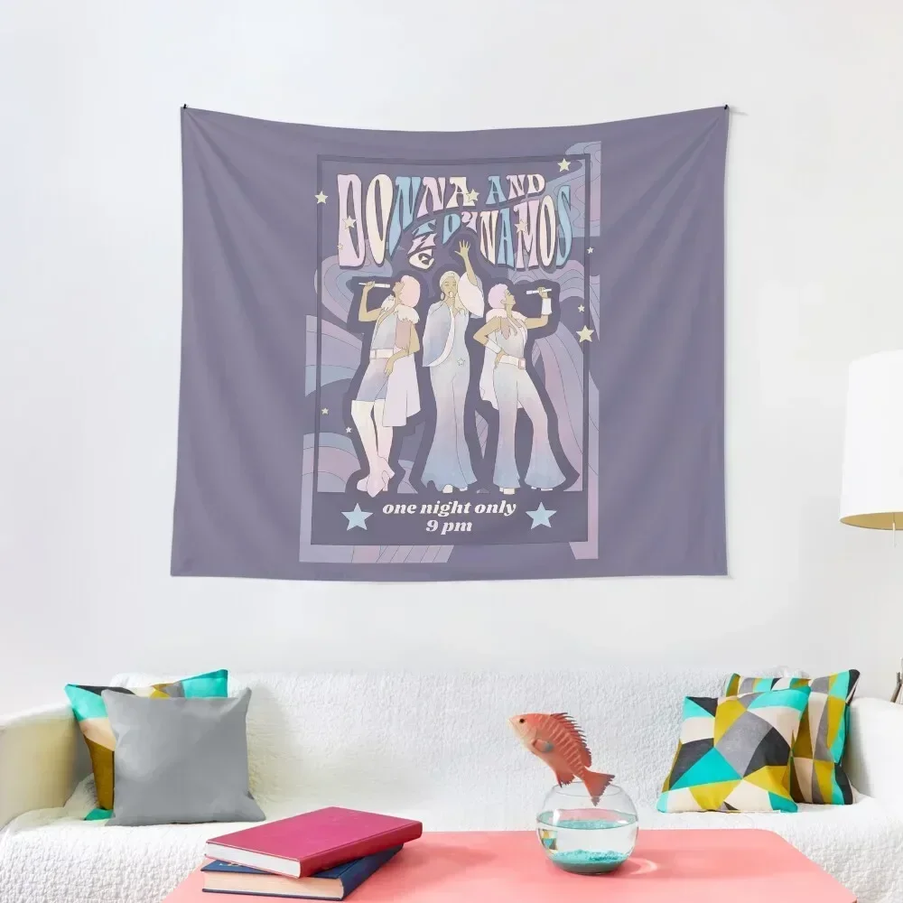 

Donna and the Dynamos Concert Poster Tapestry Decorative Wall Mural Cute Decor Mushroom Decorative Wall Tapestry