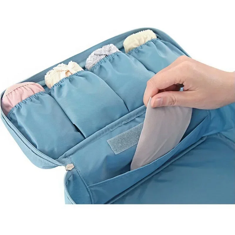 Cosmetic Underwear Organizer Lingerie Bra Travel  Storage Bag Luggage Suitcase Pouch Zip Cases Clothes