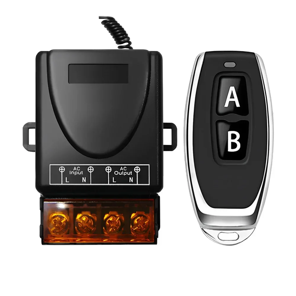 AC 110V 220V 30A Relay Wireless Remote Control Switch System RF 433Mhz Transmitter On Off for Water Heaters Ceiling LED Lamp