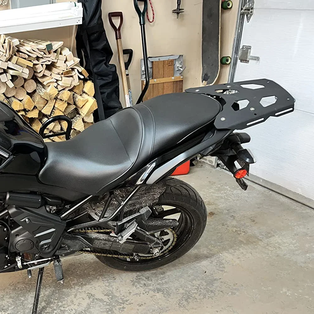 لكاواساكي VERSYS 650 Versys650 KLE 2015 - 2023 دراجة نارية الملحقات الخلفية رف أمتعة قوس الرف الخلفي مربع خلفي الرف