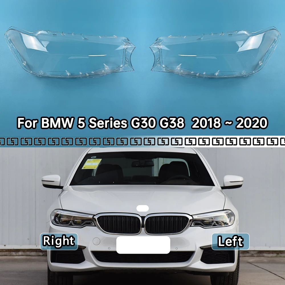 

For BMW 5 Series G30 G38 520 523 525 528 530 2018 2019 2020 Headlamps Plastic Cover Lampshade Headlight Shade Headlamp Shell