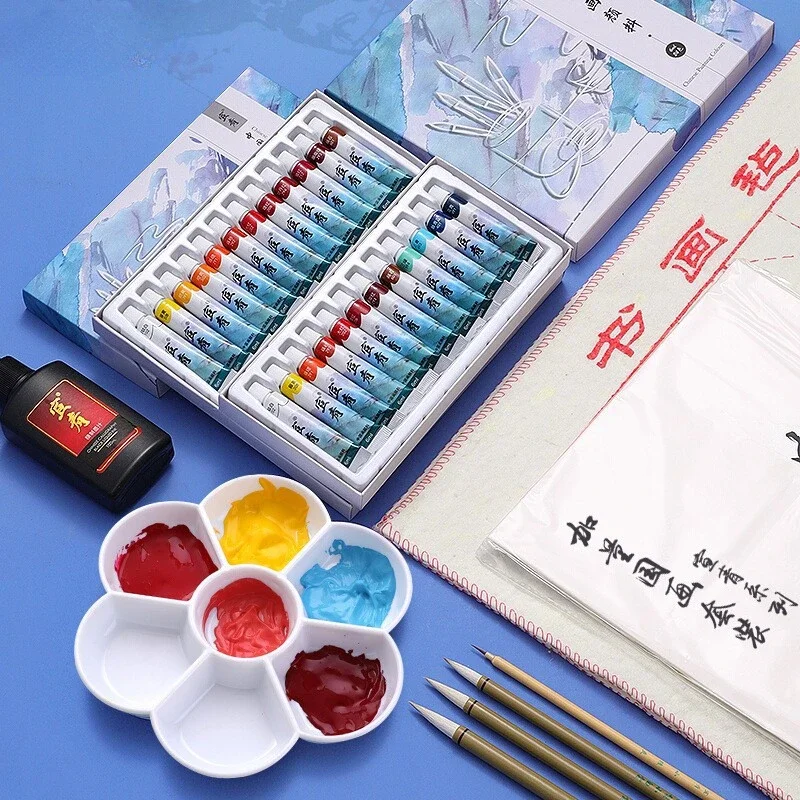 

12/18/24 Color 12ml Chinese Painting Pigment Professional Drawing Oil Painting Pigment Art Supplies for Artist Painting Material