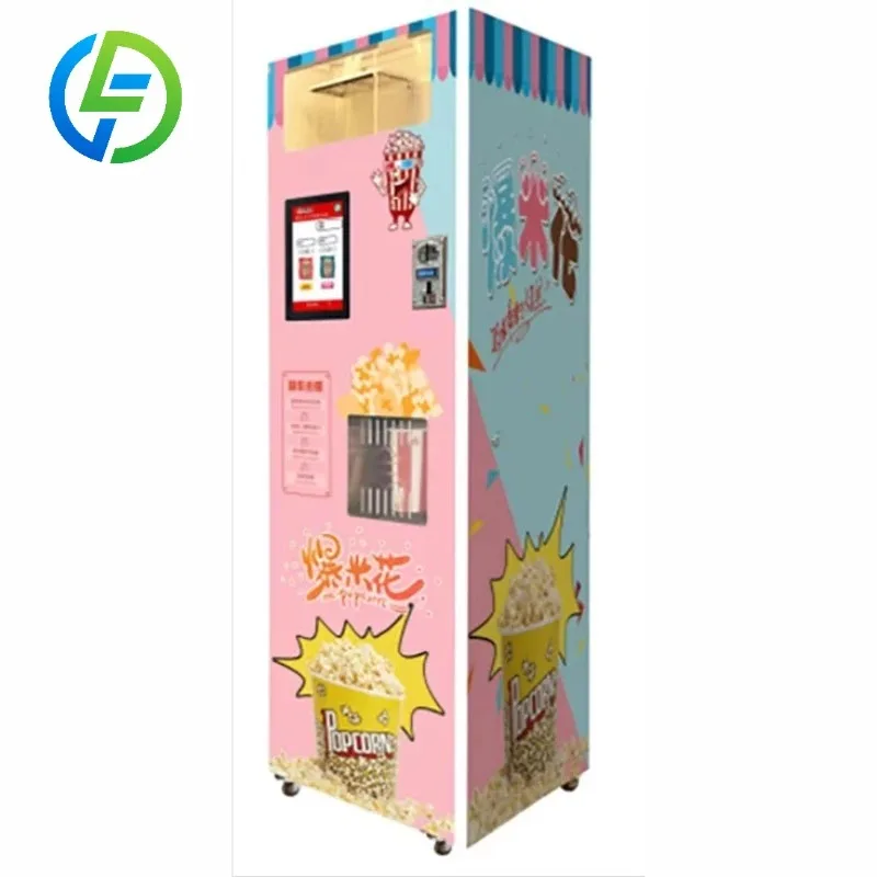 Customized CE Certified Coin Acceptor Vending Popcorn Packaging Machine Corn Popcorn Machines Industrial