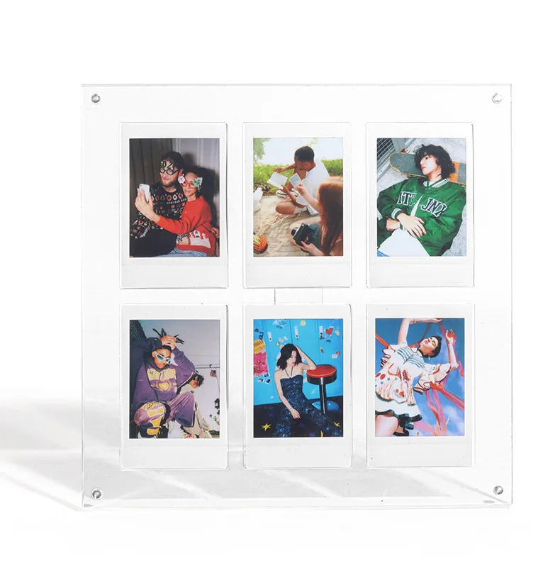 3-Inch Hexagonal Grid Photo Frame ins Magnet Photo Acrylic Photo Frame Decoration For Fujifilm Mini 11 8/9/7s/25/90/12 EVO