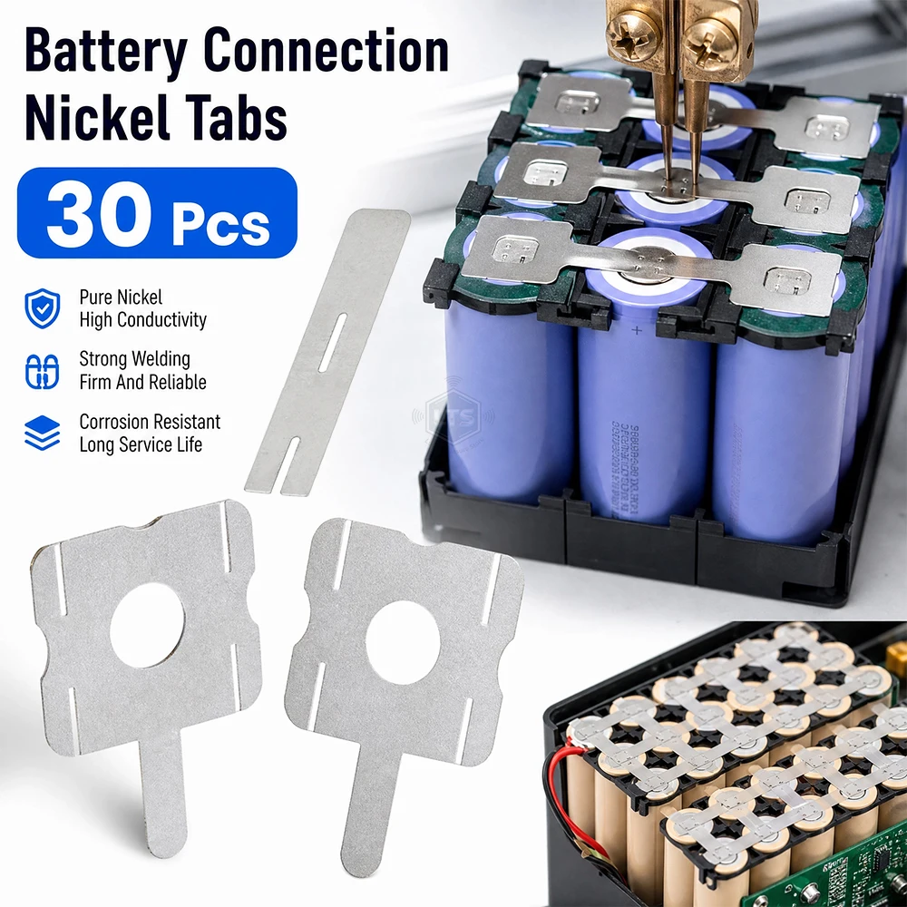 30/50pcs U-shaped Nickel Sheets Welding Tools Lithium Pack Plated Replacement Soldering Tools Battery Welding Accessories