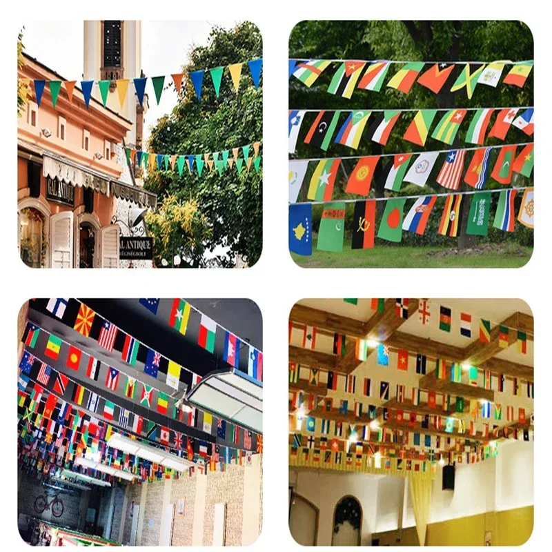 

2024 Top 24 String Flags Bar Decorations Hanging Flags Dangling Flags Fan FlagsString Flags