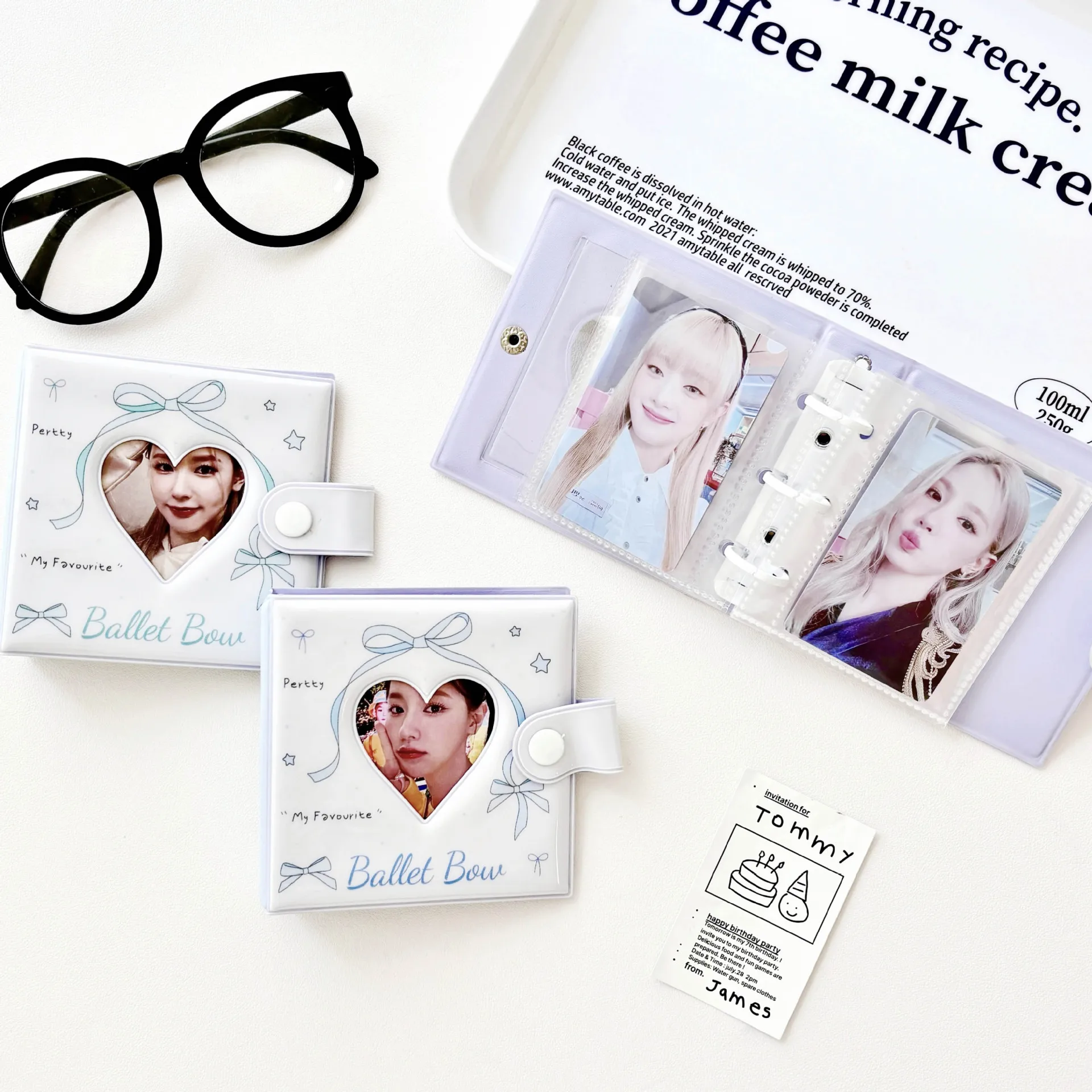 A8  Three Inch Small Card Book Storage Abum Photocard Binder Collect Book Idol Photo Card Holder Photocards Album Photocards