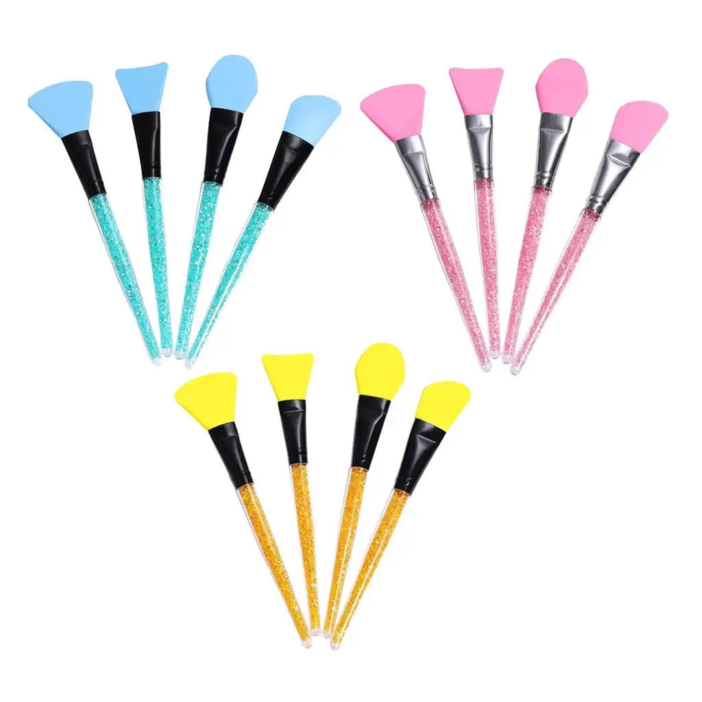 مجموعة فرش تطبيق قناع الوجه من السيليكون، فرشاة طين ناعمة لقاعدة مكياج مصل كريم أحمر الخدود للنساء #1