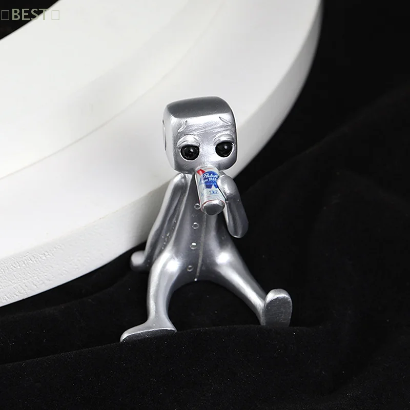 Your Anxiety IsA Lying Robot Drink Robot Resin Figure Hack Your Anxiety,Gift For Friends, Family Members Desktop Ornament