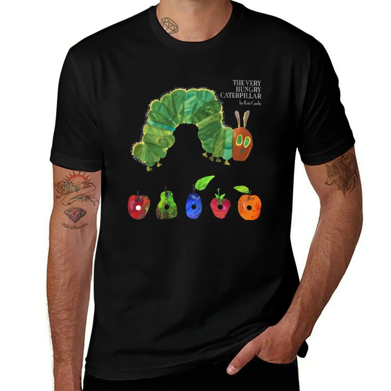 

The Very Hungry Caterpillar - Vintage Men's For Women T-Shirt summer top quick-drying mens plain t shirts