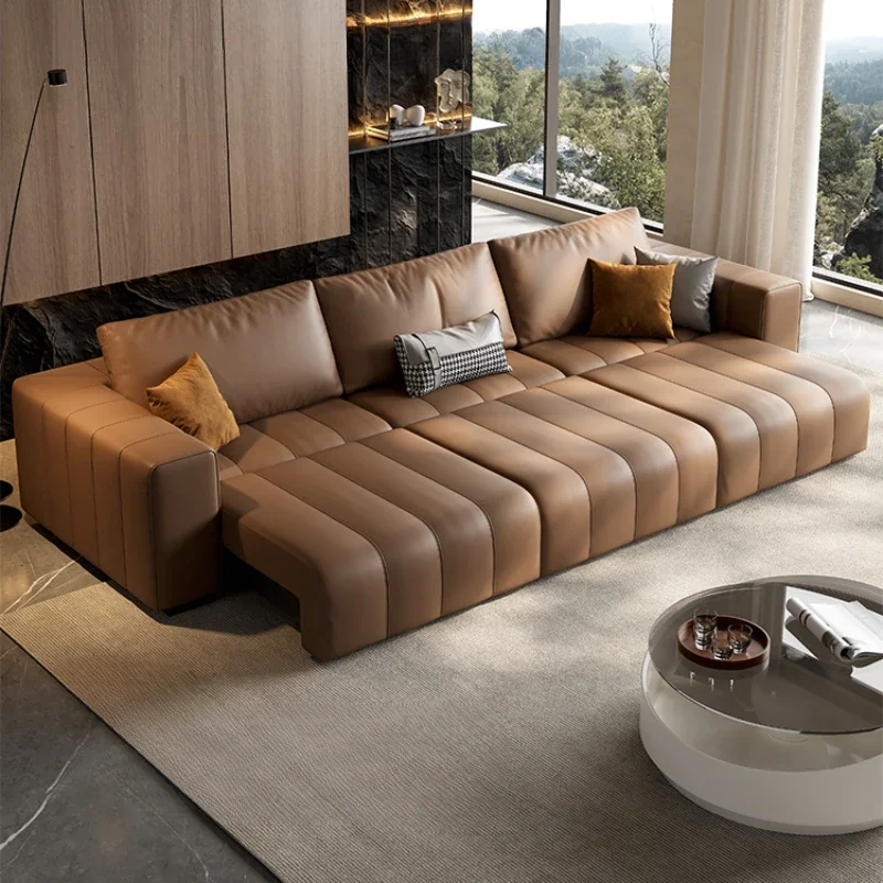 متعددة الوظائف أريكة سرير الكهربائية قابل للسحب مفاتيح البيانو أريكة سرير صف مستقيم Divani Da Soggiorno أثاث الشقق #3