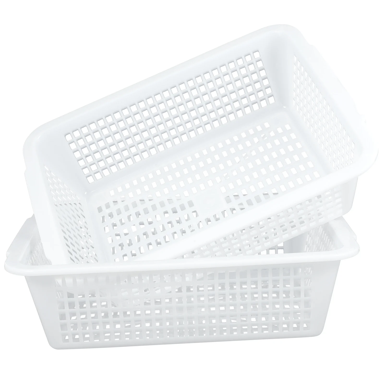 2 قطعة سلة الملفات الإبداعية التخزين المنظم ABS البلاستيك سطح المكتب سلة التخزين مكتب وثيقة منظم الملفات #4